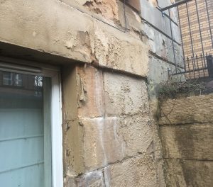 Sandstone wall